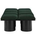thumbnail image 5 of Meridian Furniture Pavilion Green Boucle Fabric Bench, 5 of 6