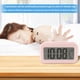 thumbnail image 4 of Reloj despertador digital con temperatura interior, funciona con pilas, modelo de repetición, pantalla de 12/24 horas para dormitorios, personas que duermen mucho, niños, viajes, baño, escritorio, rel, 4 of 4