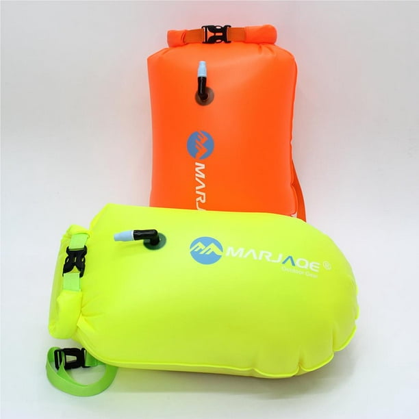 Xinxinyy 20L PVC Swim Buoy Dry Bag Waterproof Wild Swimming Kayaking  Fishing Surfing Inflatable Buoy Float Dry Bag rose red