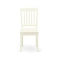 thumbnail image 3 of East West Furniture Dining Chair Linen White, DAC-LWH-C, 3 of 4