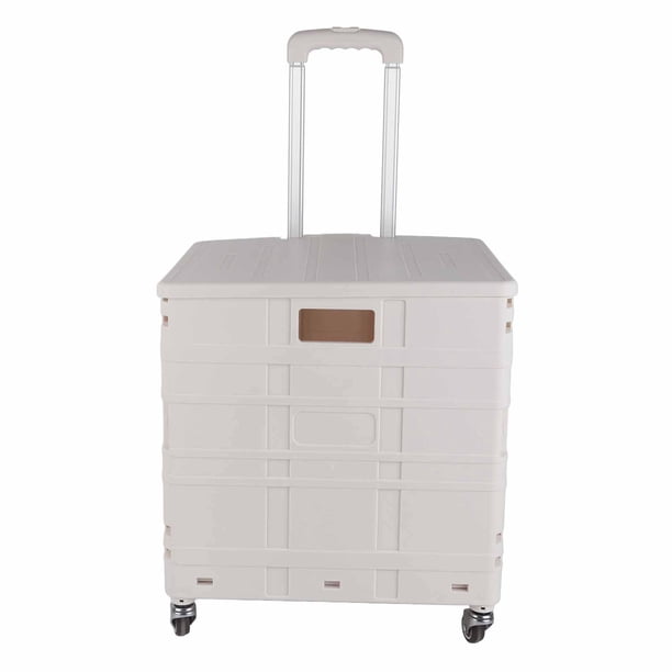 Carro Utilitario De Compras Carro Plegable Utilitario 4 Ruedas Universales De Freno Silencioso Carro De Mano Plegable Caja Utilitaria Plegable Rodante Con Cubierta Rueda Grande ANGGREK Otros