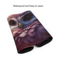thumbnail image 4 of Hirioo Cute Flower Owl for Mouse Pad ,Anti-Slip Base, Durable Stitched Edges, Perfect for Gaming, Office, and Home Use,16x35.5in, 4 of 9