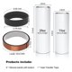 thumbnail image 2 of Bandas De Silicona Compatibles Con Vaso De Sublimación, Con 1 Cinta Resistente Al Calor, 2 of 5