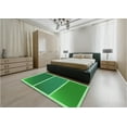 thumbnail image 5 of Ahgly Company Machine Washable Indoor Square Transitional Forest Green Area Rugs, 5' Square, 5 of 7