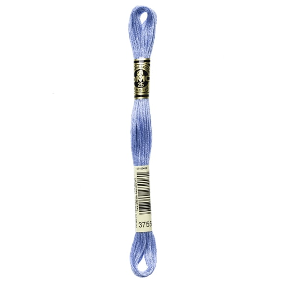 DOLLFUS-MIEG & Compagnie 6-Strand Baby Blue Embroidery Floss Cotton, 8.7 yd