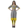 thumbnail image 3 of Moomaya Kurti Droite de Designer pour Femmes Tunique Indienne Imprimée Haut Long Kurta, 3 of 6