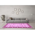 thumbnail image 3 of Ahgly Company Indoor Square Oriental Purple Traditional Area Rugs, 7' Square, 3 of 4
