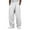 White #012, variant on Men's Wide Leg Sweatpants Baggy Casual Drawstring Waist Joggers Lounge Sweat Pants with Pockets Green S