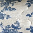 thumbnail image 3 of Mantel rectangular pastoral Mantel de tela de lino – Mantel lavable a prueba de polvo resistente a las arrugas para restaurante, picnic, comedor interior y exterior, floral (azul oscuro-150*260cm) Shuxiu Wang 9024719204727, 3 of 5