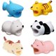 thumbnail image 1 of Paquete de 6 lindos protectores de cables de animales, varios accesorios de cables para masticar cables de animales, protectores de cables de teléfono, incluidos tigre/cerdo/oso polar/tiburón/panda/g, 1 of 5