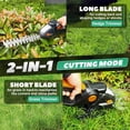 thumbnail image 5 of 4 in 1 Hedge Trimmer with Extension Pole for Shrub, Garden, Grass and Lawn(21V Battery and Charger Include), 5 of 16