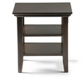 thumbnail image 3 of Simpli Home Acadian Wood 19" Square Transitional End Table in Brunette Brown, 3 of 4