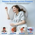 thumbnail image 6 of COOKCOK Side Sleeper Pillow with Arm Holes -Arm Pillow Ergonomic Pillow for Cervical, Neck, Shoulder & Rotator Cuff Pain Relief - Ideal for Side Sleepers, Grey, 6 of 7