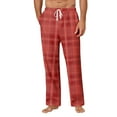 thumbnail image 2 of Drmagiyhm Mens Flannel Pajama Pants Funny Christmas Print Lounge Pants Autumn Big and Tall Pj Pants Cotton Sleep Pants Wide-Leg Elastic Waist Plaid Holiday Pants XL, 2 of 5