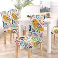 thumbnail image 5 of RYLABLUE Cute Bird Stretch Chair Cover Protector Seat Slipcover for Dining Room Hotel Wedding Party Set of 6, 5 of 5
