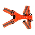 thumbnail image 2 of Chaleco reflectante de alta visibilidad con tiras LED ajustables para seguridad en deportes nocturnos, color naranja y rojo, 2 of 8