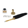thumbnail image 1 of Vintage Exquisite Stainless Steel Feather Pen Set Smooth Writing Quill Pen Calligraphy Pens, 1 of 7