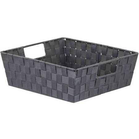 Med Opaque Box - Non-Woven Strap Bin, Gray, Med