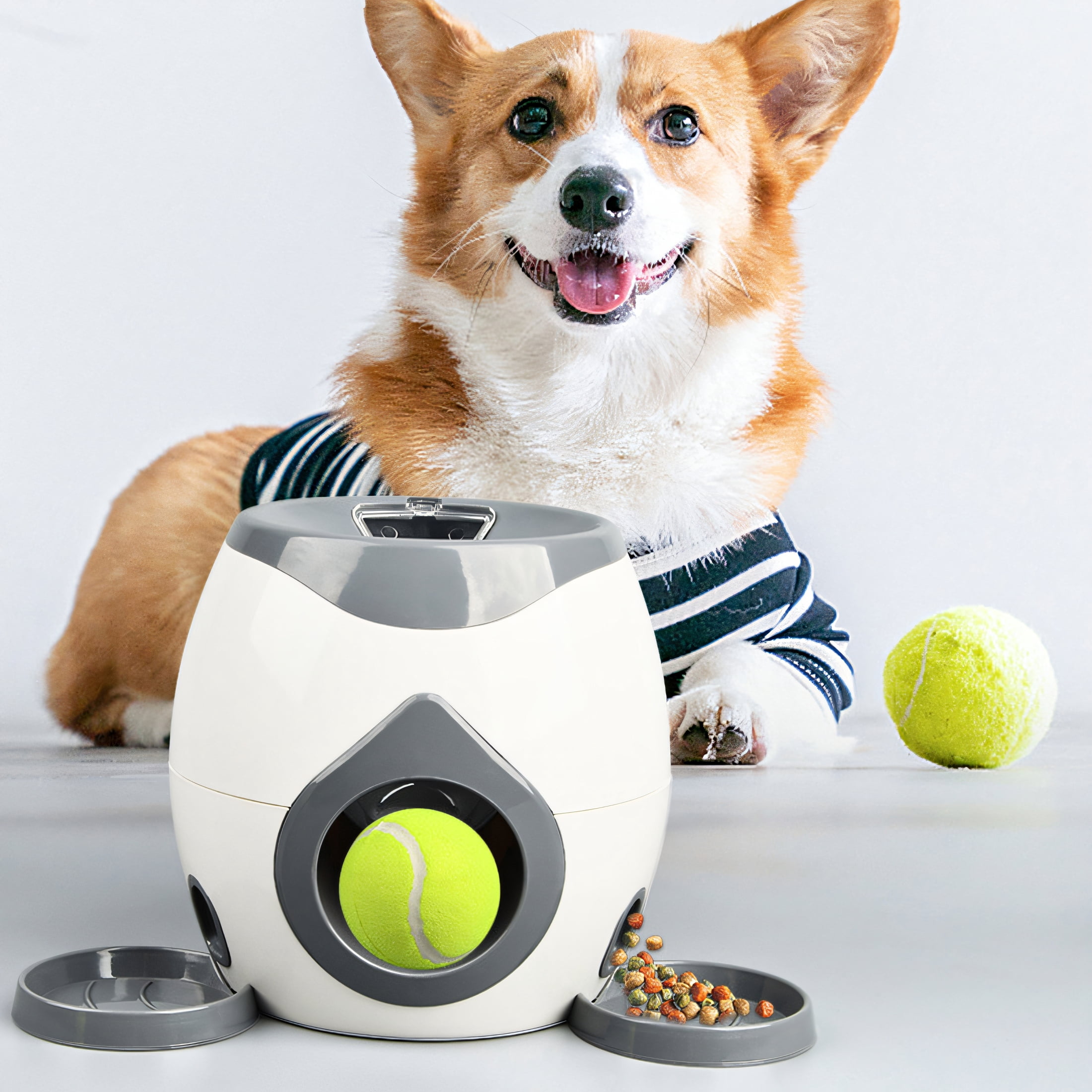 BESTSKY Automatic Ball Launcher for Dogs,Ball Launcher Ball Launcher for Dogs,One-Button Control Dog Ball Launcher,Green