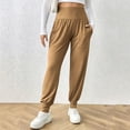 thumbnail image 2 of Lmueinov Leggings with Pockets for Women High Waisted Tummy Control Yoga Pants Elastic Wide Waistband Casual Joggers for Daily Workout Loungewear S-3XL, 2 of 7