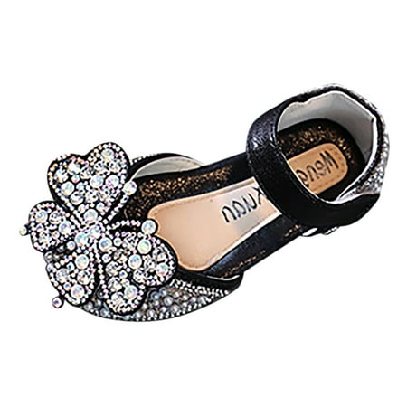

Girls Hiking Boots Fashion Spring And Summer Children Dance Shoes Girls Dress Performance Princess Shoes Pearl Rhinestone Sequins Cartoon Shape Hook Loop Boots For Girls(Size:4-4.5 Years)