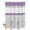 Gray Purple, variant on Split Shower Curtain for Transfer Bench, Pink Grey Fabric Shower Curtains for Bathroom, Chic Garden Floral Stripe Aesthetic Flower Boho Tub Sliding Transfer Bench Waterproof Bath Curtains 72"x72"
