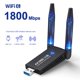 thumbnail image 3 of Tarjeta de red inalámbrica USB3.0 1800mbps Tarjeta de red inalámbrica de doble frecuencia Wifi, 3 of 5