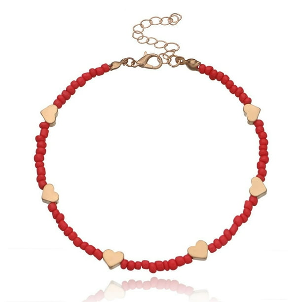Seed bead shop anklet