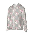 thumbnail image 2 of Fotbe Beautiful Rabbit1 Men's Women's UPF 50+ Sun Protection Jacket Hooded Cooling Shirt with Pockets Hiking Outdoor Performance-, 2 of 9