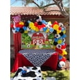 thumbnail image 3 of Red Farm Theme Barn Backdrop Cartoon Farm Animal Birthday Party Decorations Farm Theme Children's Birthday Photography Background Photo Booth Prop, 3 of 4