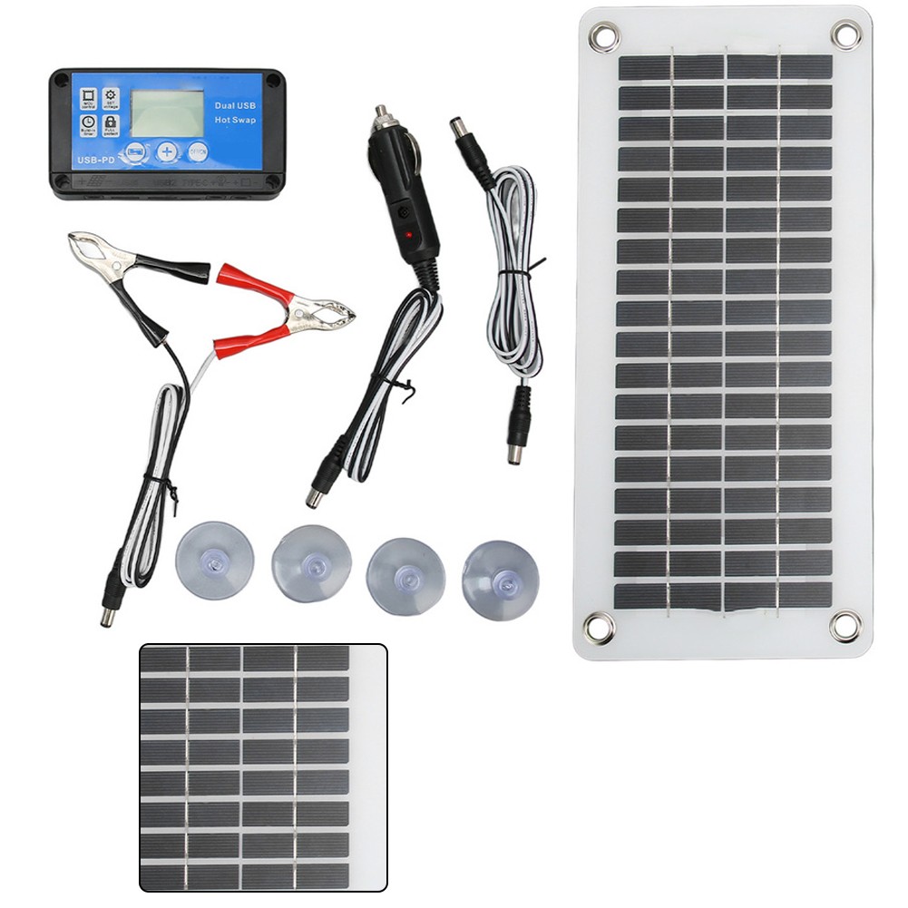600W Solar Panel Kit 100A Suitable for RV Camping and Off-Grid Power Supply