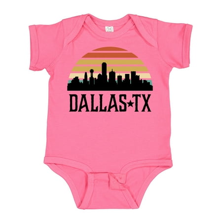 

Inktastic Dallas Texas Skyline Vintage Gift Baby Boy or Baby Girl Bodysuit