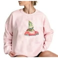 thumbnail image 1 of RKSTN Chandails de Noël pour Femmes Mode d'Automne Décontractée Chandail de Noël Imprimé Rose Col Rond Manches Longues Chandail Léger à Enfiler, 1 of 4