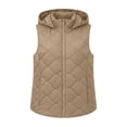 thumbnail image 7 of Cmfcve Plus Size Hooded Puffer Vest for Womens Full Zip Sleeveless Quilted Vest Winter Warm Outerwear Jackets with Zipper Pockets, 7 of 7