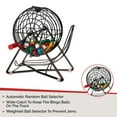 thumbnail image 4 of Mr. Chips Professional Steel 11-Inch Tall Bingo Cage - Mysterious Black Bingo Ball Cage, 4 of 9