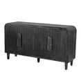 thumbnail image 6 of Tcbosik 59 inch Buffet Cabinet, Vintage Storage Cabinet with 4 Doors, Accent Cabinet with Adjustable Shelves, Cupboard for Hallway, Kitchen, Living Room, Antique Black, 6 of 10