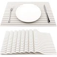 thumbnail image 6 of YumSur Set of 6 Placemats,11.8x17.7in PVC Non-Slip Washable Place Mats, Tear-Resistant Heat-Resistant Placemats, 6 of 10
