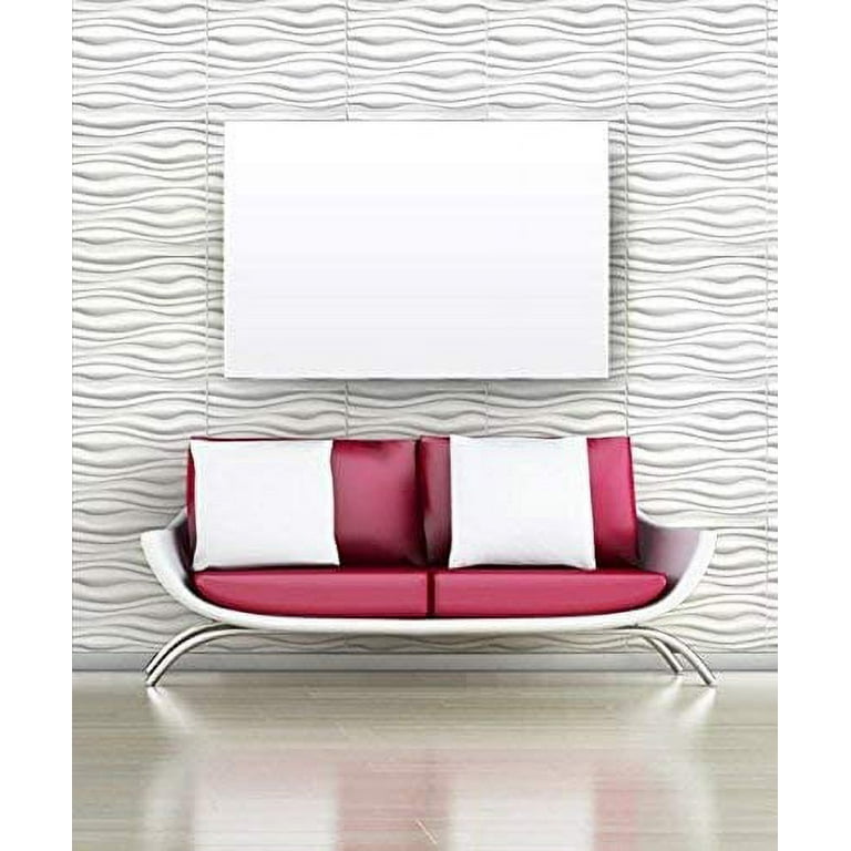 Easy Peel & Stick Durable Plastic 3D Wall Panel-SPARKLE. 12 Panels/32sf