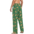 thumbnail image 6 of Top-kevin Gingerbread Christmas Pajama Pants Mens Lounge Pants Straight-Fit Men Pajama Bottoms with Drawstring and Pockets, 6 of 13