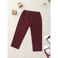 thumbnail image 2 of iiniim Toddler Baby Boys Casual Cargo Pants with Side Pocket Elastic Waistband Trousers, 2 of 7