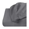 thumbnail image 4 of Sábana ajustable Queen para cama, sábana bajera, bolsillo profundo, microfibra suave, resistente al encogimiento y a la decoloración, gris E, gris, 4 of 5