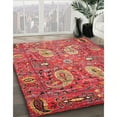 thumbnail image 3 of Ahgly Company Machine Washable Indoor Rectangle Traditional Ferrari Red Area Rugs, 2' x 5', 3 of 7