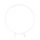 thumbnail image 1 of Marco de soporte de fondo circular con arco de boda engrosado para decoración de césped de fiesta Blanco, 1 of 9