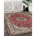 thumbnail image 3 of Ahgly Company Machine Washable Indoor Square Traditional Light French Beige Brown Area Rugs, 3' Square, 3 of 7