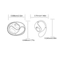 thumbnail image 3 of Matsuzay Auriculares inalámbricos de traducción Comodidad ergonómica para auriculares de traductor inteligentes de larga duración Electrónica Blanco Plata, 3 of 6