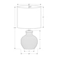 thumbnail image 3 of Lighting - 16"h - Table Lamp - White Resin - Ivory/Cream Shade - Contemporary, 3 of 3