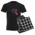 thumbnail image 6 of CafePress - Aloha Flowers Pajamas - Men's Dark Loose Fit Cotton Pajama Set, 6 of 7