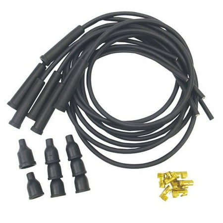 Plug Wire Set Straight Boots - Spark Plug Wire Set - 6 Cylinder - Carbon Core - Straight Boots, New, Allis Chalmers, Ford