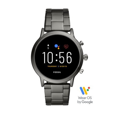 Fossil Gen 5 Carlyle HR Men's Smartwatch - Smoke Stainless Steel - Powered