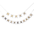 thumbnail image 1 of Banderines de papel con letras de FELIZ ANIVERSARIO, guirnaldas, suministros para fiestas, decoración de cumpleaños y bodas., 1 of 7